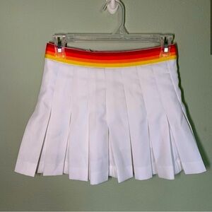 F21 x Wilson Pleated White Tennis Skort Skirt Small S